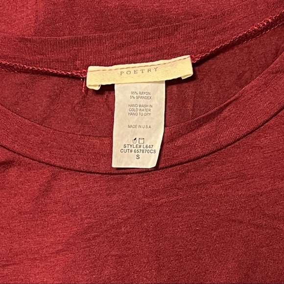 Wine color mini dress S - Picture 13 of 13